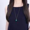 16mm Malachite Purifying Power Stone Necklace for Women [Koai]