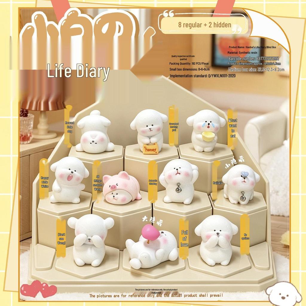 New Little Meow Meow Blind Box Desktop Ornament: Cute Cat Figurine, Trendy Toy Gift for Classmates and Friends