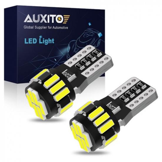 AUXITO T10 LED License Plate Light Bulbs 6000K 168 2825 194 Super Bright White