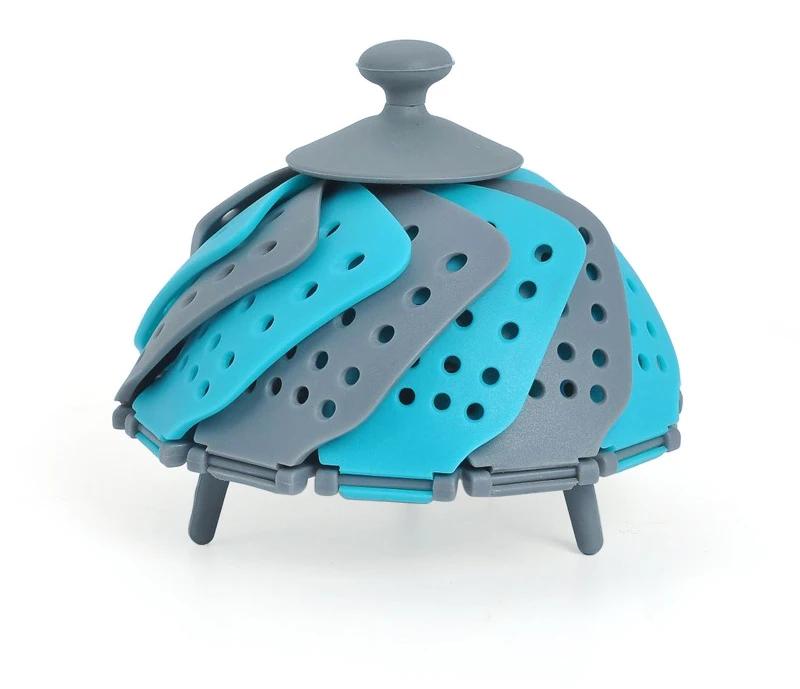 Household Food Grade Lazy Steamer Foldable Plastic Lotus Steamer Vegetable Steamer Basket Multi Color Available