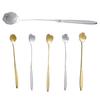 Yousheng Spoon Long Handle Fine Texture Stainless Steel Mixing Coffee Spoon for Home