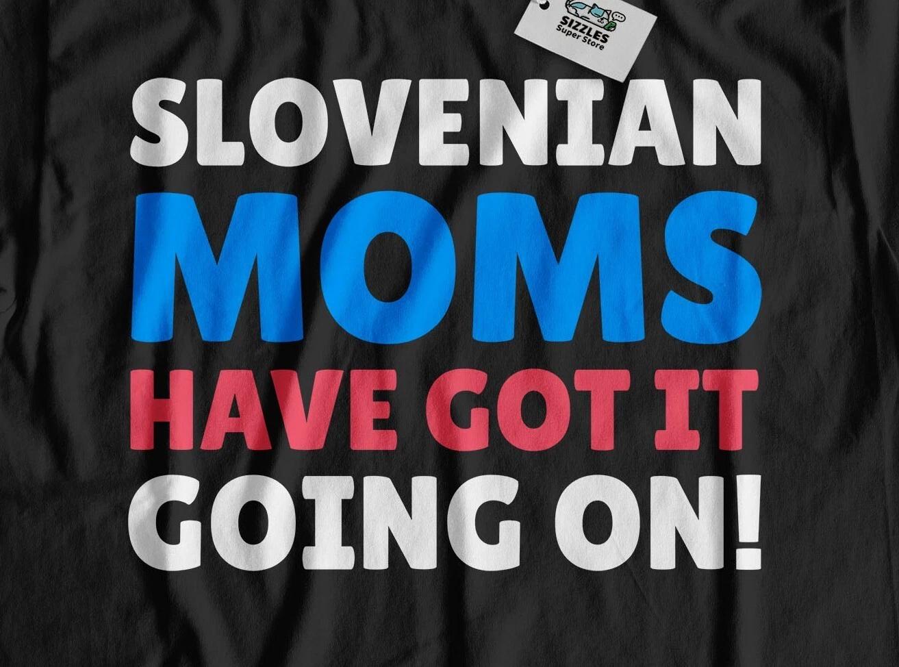 Funny Slovenian Mom T-Shirt Slovenia Mothers Day Gifts L