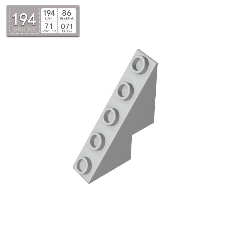 BRICKE 6044 Скат: Аксессуар MOC, совместимый с LEGO 30pcs светло-серый