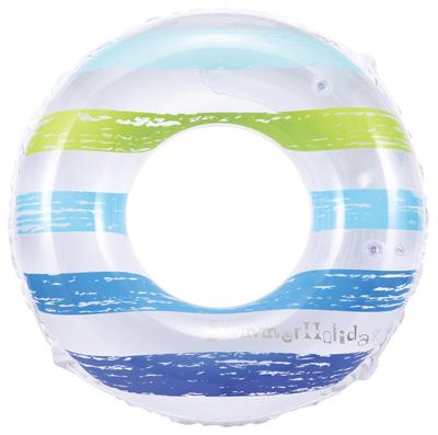 Ribright 90cm Swim Ring, Stripe Summer [Simple Stripe Pattern with Summer-perfect Colors] Adult and Child Size, Swim Ring, Suitable for Pool and