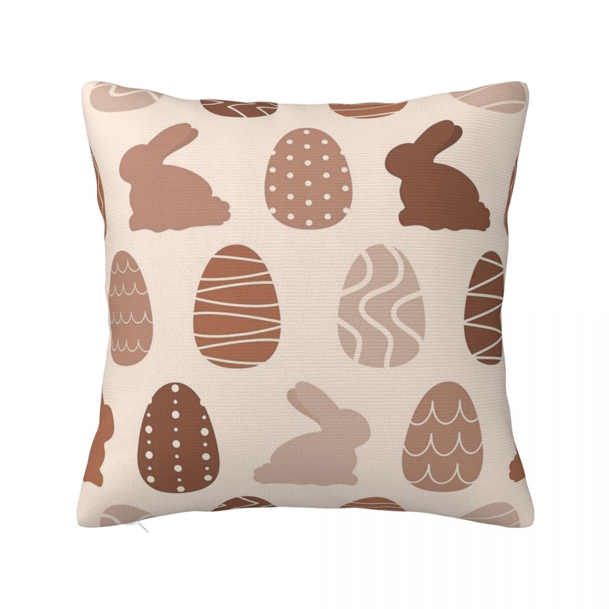 Пасхальное яйцо кролик зайчик квадратные наволочки милые чехлы для подушек модная молния декоративная наволочка для сиденья 40x40см 12x12Inch