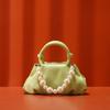 Borsa Morbida a Nuvola Estiva 2026, Borsa a Tracolla con Perle per Donna, Borsa alla Moda Vintage Casual Quotidiana