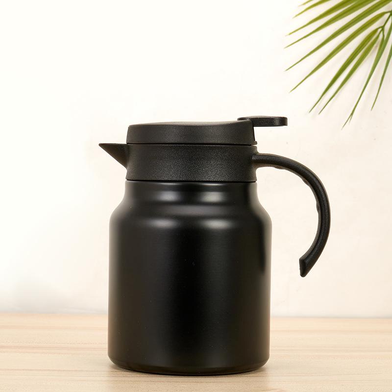 316 Stainless Steel Thermal Tea Pot with Handle - Large Capacity, Portable, Insulated for Home or Office Use