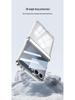 Samsung ZFlip7 Foldable Screen Magnetic Transparent Phone Case with Integrated Airbag