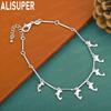 925 Sterling Silver Sweet And Versatile Dolphin Thin Bracelet-Banquet Gift Jewelry