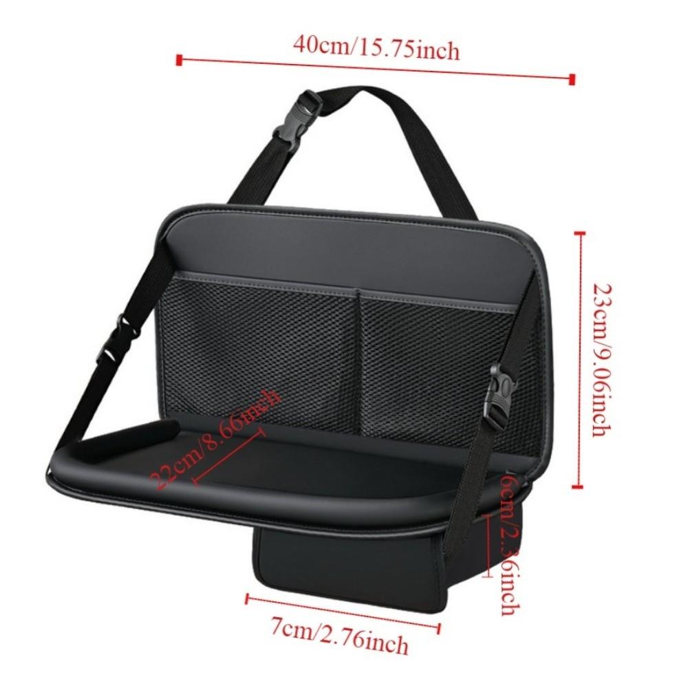 Food Tray Foldable Car Backseat Table Large Capacity Car Work Dining Table  Car interior