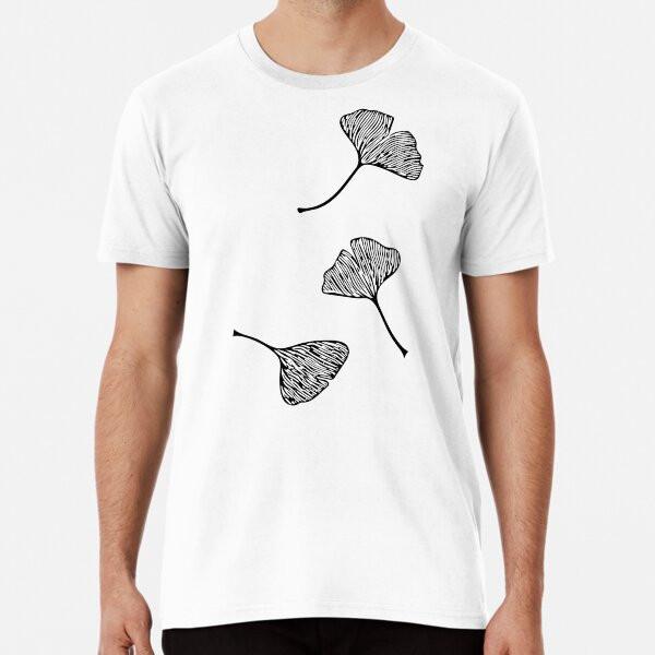 

Ginkgo Vector Black on Warm Grey S to 5XL Made in the AU/USA T-Shirt 3XL