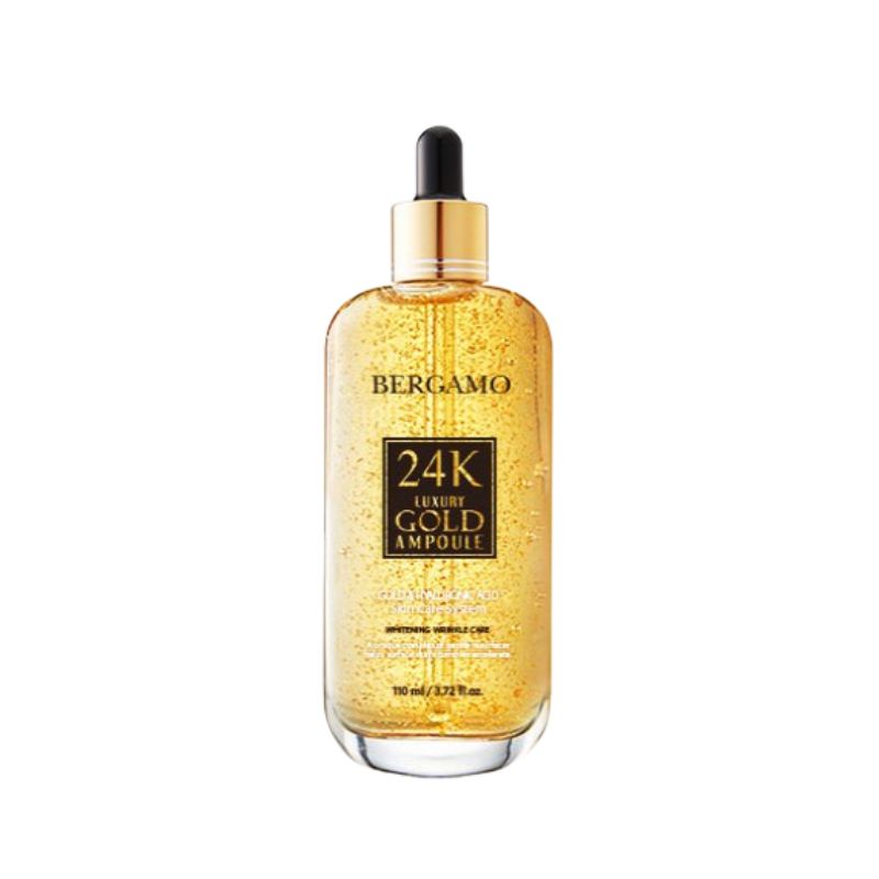 [Bergamo] 24K Luxury Gold Brightening Ampoule (110ml) – Premium Anti-Wrinkle & Whitening Serum