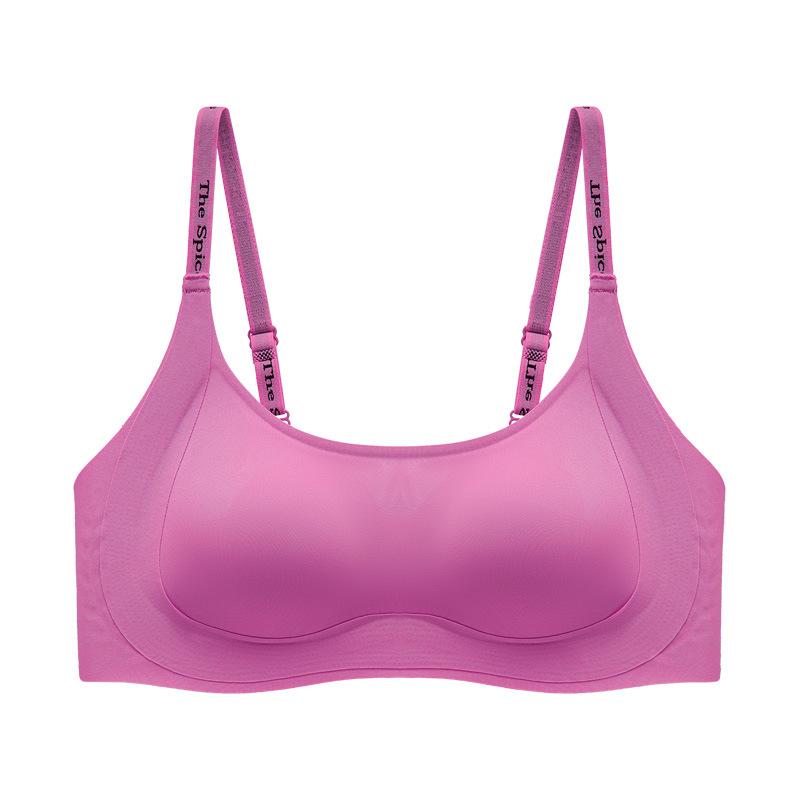 Liquid foundation underwear, large breasts show small soft support, gather non-marking bra, close sub-breasts, anti-sagging women's bra
