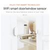 Tuya Smart WiFi Door Sensor Smart Home Open Close Detector Smartlife App Control Notification Compatible with Alexa Google Home