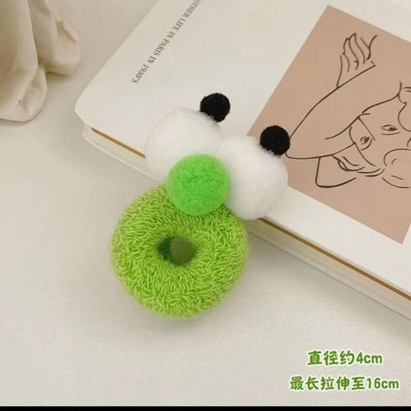Children's Hair Band Cartoon Mini Funny Cute Big Eyed Hair Band Girl Candy Colored High Elastic Hair Loop