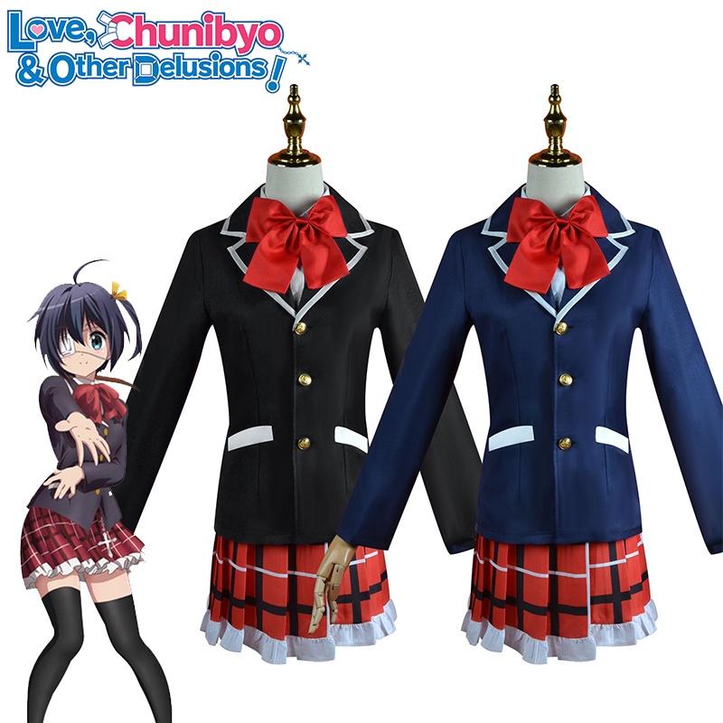 Love Chunibyo Other Delusions--takanashi Rikka Uniforme Roupa Fantasia Cosplay