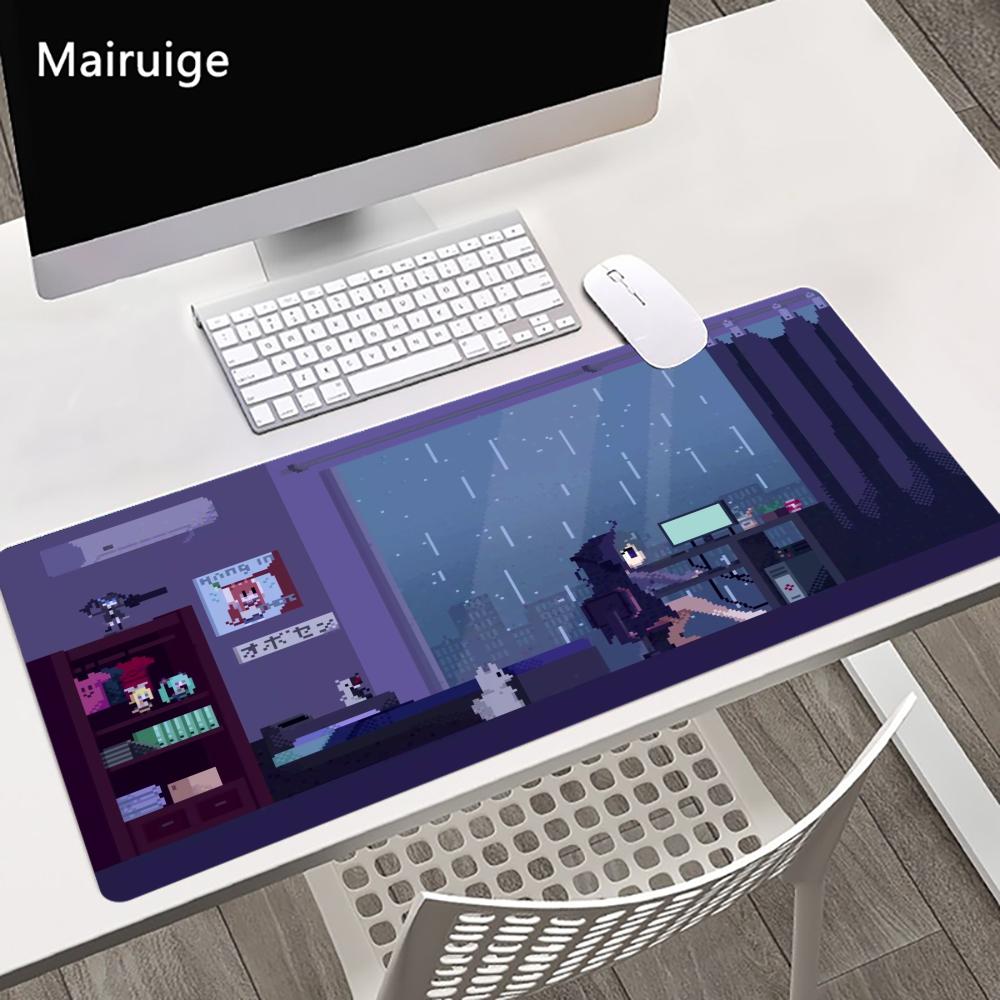 Apartment Pixel Art Mechanical Mouse Pads Xxl Office Mat Gaming Mousepad Square Mouse Pad PC Desktop Accessories Desk Gadgets