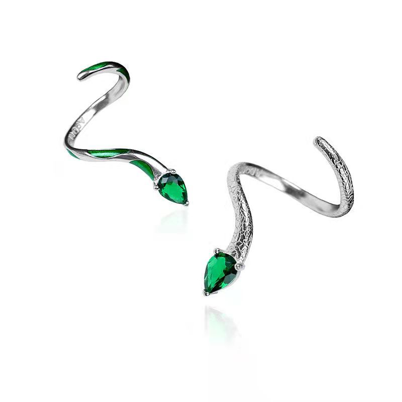 Mädchen Zeigte auf Smart Pet Slytherin Grün Gelenk Ins Ring Ring Original Nischendesign