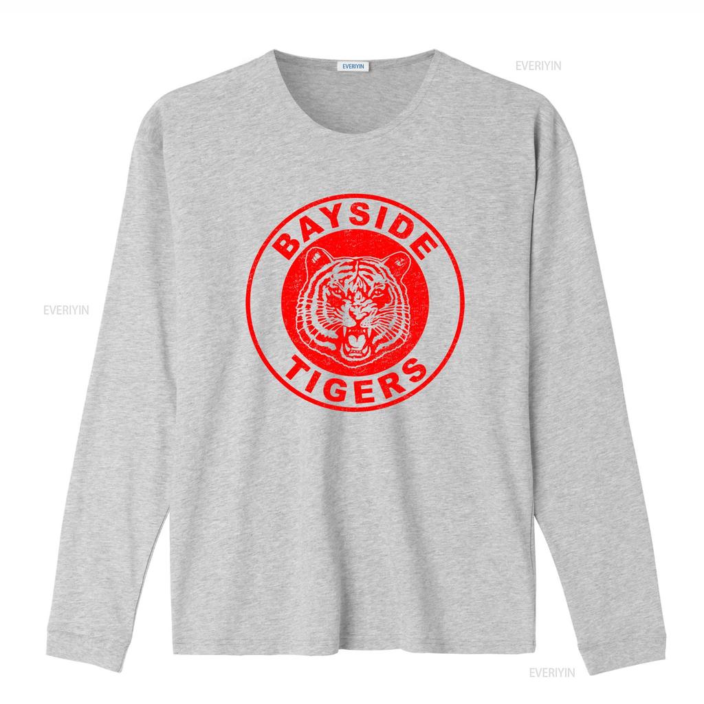 Vintage Style Bayside Tigers T Shirt for  Vintage Washed Fashion Unisex Homme Stylish Versatile Designer Clothes Graphic