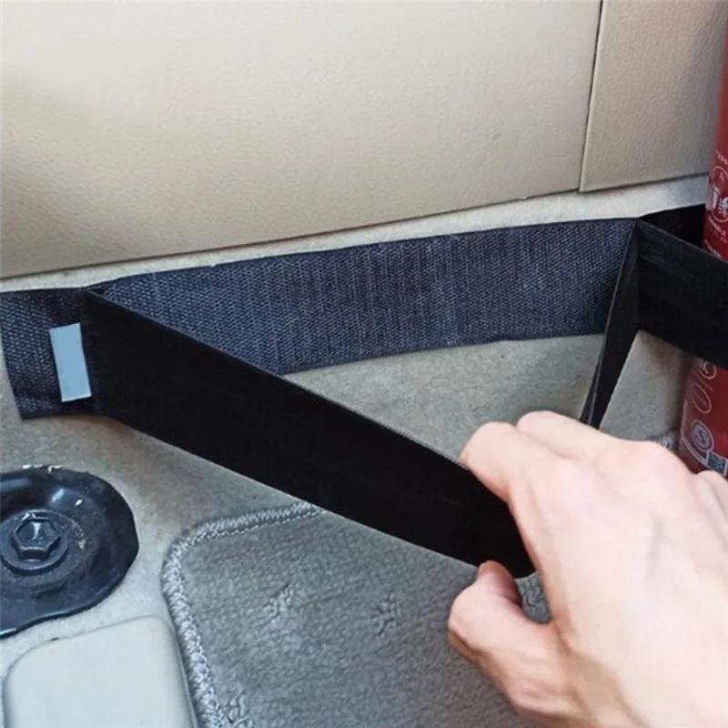 Car Trunk Organizer Elastic Fixing Belt Storage Bag Tapes Fire Extinguisher Fixing Belt Auto Interior Accessories 40-80CM