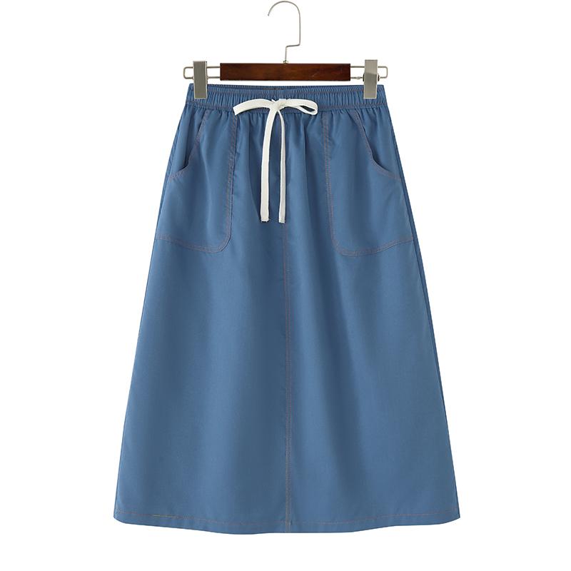 

ZANZEA Женские повседневные юбки с кулиской, эластичной талией, свободного кроя XL