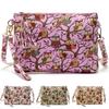 Owl Print Canvas Tassel Crossbody Bag For Women With Zipper Closure**