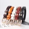 Buckle Halfround Womens Belt Versatile Minimalist Decorative Style Korean