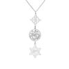 Dreamtimes VigWitches Knot Tetragrammaton Hexagram Candlestick Pendant Necklace for Women Men Witchcraft Wiccan Jewelry Gifts