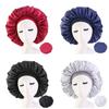 Hot sale 2025 Women's Satin Solid Sleeping Hat Night Sleep Cap Hair Care Bonnet Nightcap For Women Men Unisex Cap bonnet de nuit