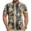 Men's Short Sleeve Cycling Jersey Breathable Quick Dry Half Zipper Round Neck Lightweight Sportswear for Outdoor Riding
