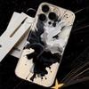 Applicable To Apple 11plus Mobile Phone Protective Case iPhone11promax New All-inclusive 11pro Black and White Ink