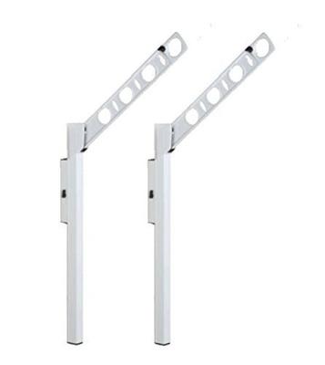 Pohyblivý sušák na prádlo pro pasovou stěnu Délka ramene 450 mm SF45 Bílý DRY WAVE