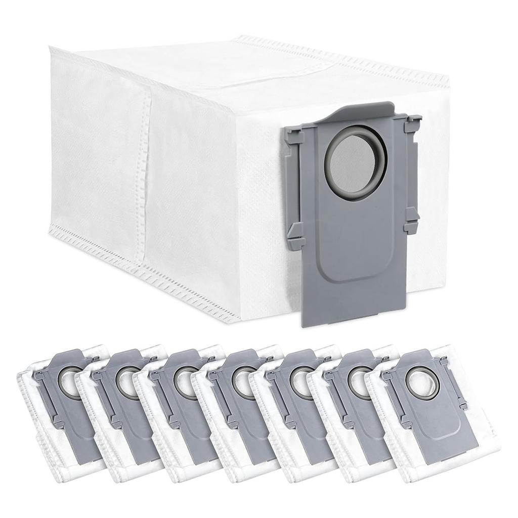 Pack of 8 Vacuum Cleaner Bags Accessory Set for Q Revo/P10 Robot Suction Station Large Capacity Vacuum Cleaner Bag