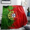 1PC Portugal National Football Team Patterned Flannel Blanket Suitable For All Seasons for Home Decor Warmth and Comfort Gifts Holiday Present