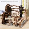 3D Wooden Puzzle Marble Run Set DIY Mechanical Track Electric Manual Model Building Block Kits Assembly Toy Gift for Teens Adult