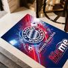 Bayern Munich Crest Area Rug Design for Decorate Room Dormitory Hallway Foyer Anti-slip Rug Decorate Offices Perfect Gift for Friends & Family