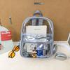 Transparent Exquisite PVC Fashion Backpacks Waterproof Durable Daily Commute School Bags hot sale Students Versatile Backpacks