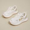 Mesh Breathable Sneakers Women's 2025 New Spring Casual Dad Shoes Show Small Feet, Lightweight Platform Running Shoes Women