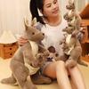 Adorable Kangaroo Plush Toy Soft Stuffed Animal Perfect Children Gift 27cm 35cm 60cm