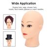 Bald Mannequin Head Hats Glasses Displaying Wigs Making Practicing Manikin PVC Head Model