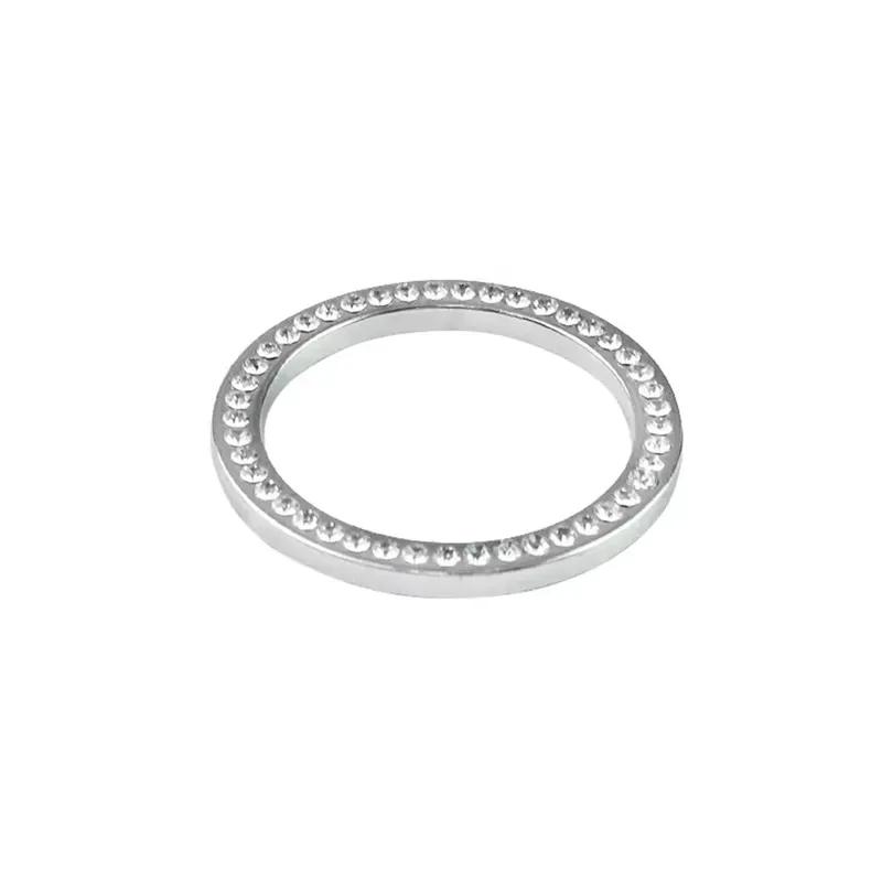 Car Center Console Hour Clock Inlaid Diamond Decorative Ring Fit For Mercedes Benz C E S CLS GLC W205 W212 W213 W222 W218 X253