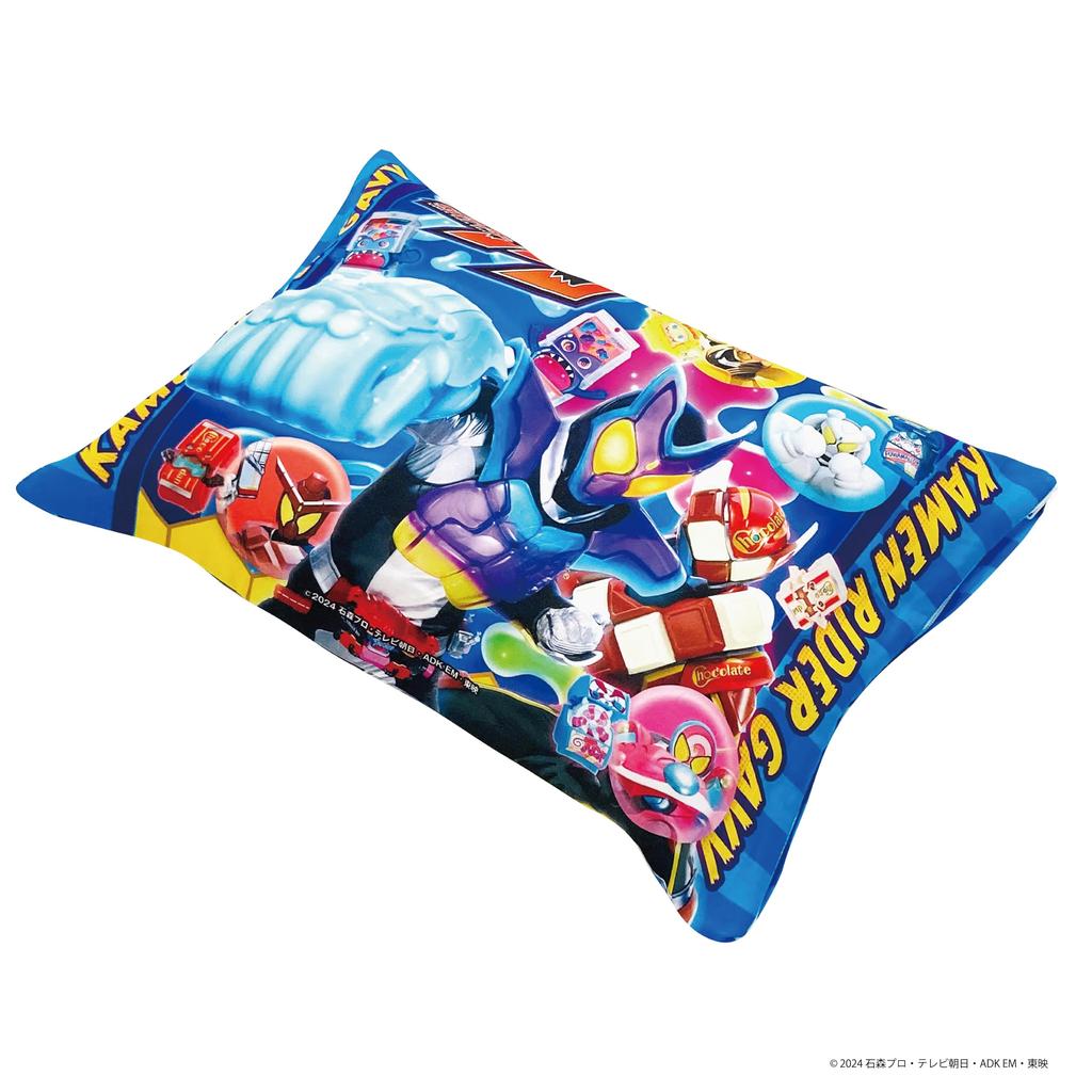 MORIPiLO Poduszka Morishita Kamen Rider Gav 40x30cm Zmywalna z pokrowcem Poduszka-zabawka Towary z postaciami Niebieski 4621458 Dziecięca Ok.