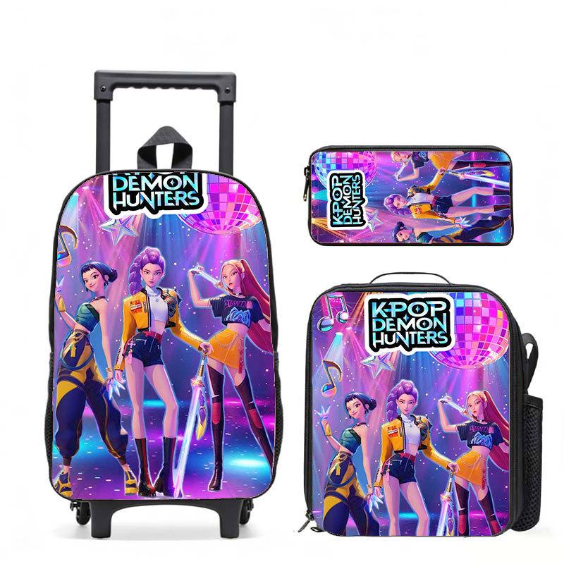 Kpop Witch Hunters Casual Backpack Digital Printing Men'S And Women'S Commuter Backpack Rod Backpack Student Bag