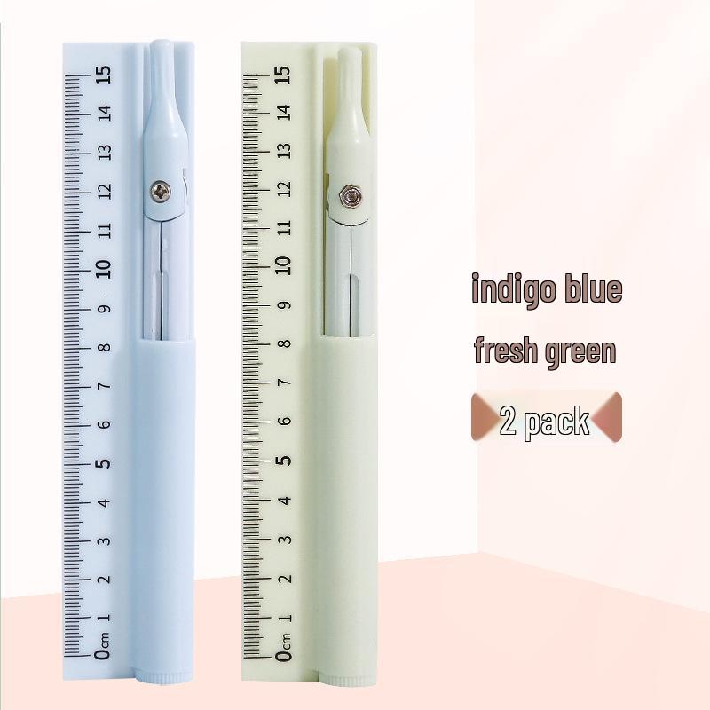 Multifunctional Three-in-One Compass, Ruler & Pencil Set for Students