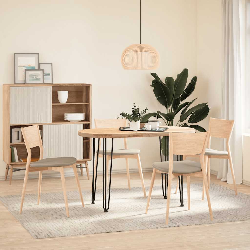Vidaxl Nogi Do Stołu Hairpin, 4 Szt., Czarne, 72 Cm, Lita Stal