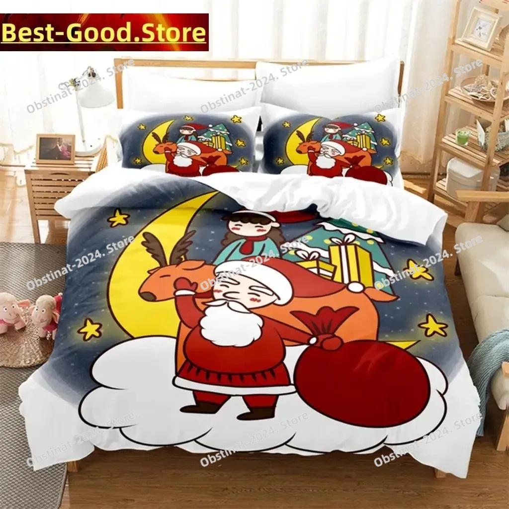 Christmas Bedding Set Duvet Cover Set 3d Bedding Digital Printing Bed Linen Queen Size Bedding Set Fashion