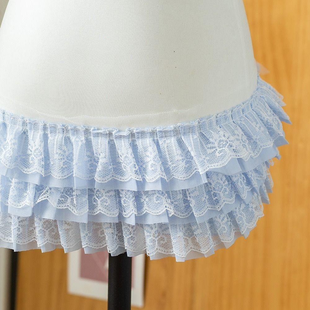 Třívrstvý vyšívaný volánkový lem 13 cm široký volánkový krajkový lem Oblečení Límec Šití Dekorace DIY