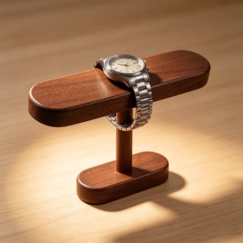 Wooden Watch Display Holder Display Shelf Watch Storage Rack Creative Watch Bracket  Bracket Chain