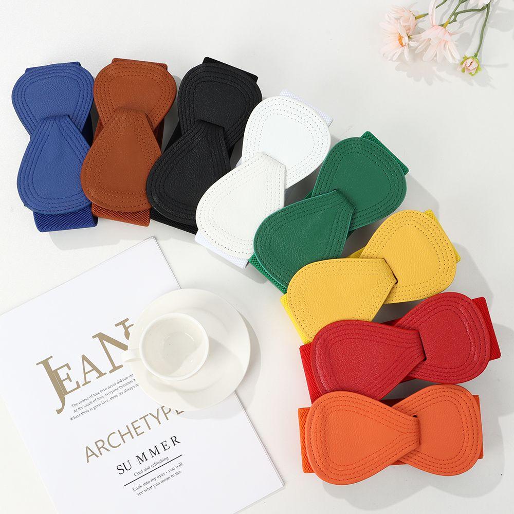 Clothing Decoration Wide Hook Exquisite Bowknot Waistband Waist Belts Elastic Belts Waist Strap