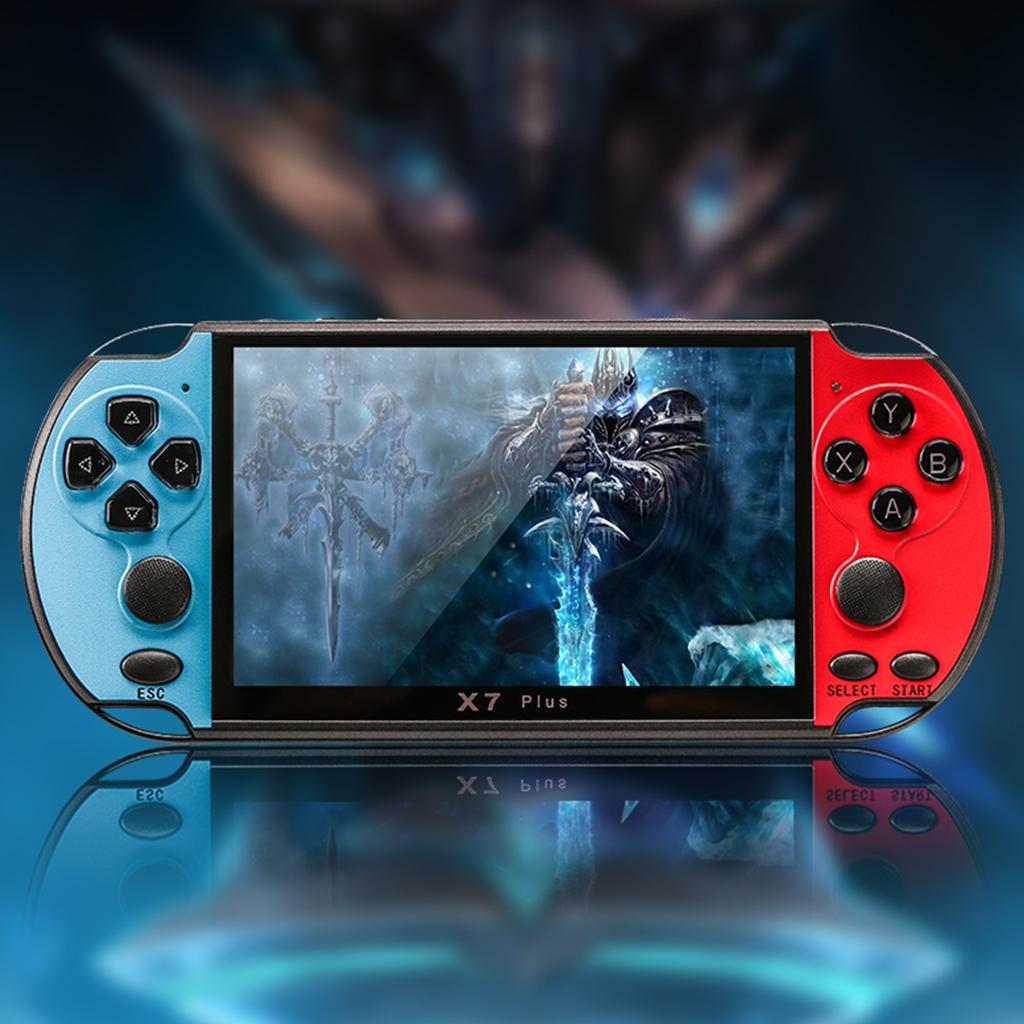 X7Plus Handheld Game Console 5.1Inch Screen Portable Audio Video Player Classic for Play Built-in 10000 Games Toys Conso